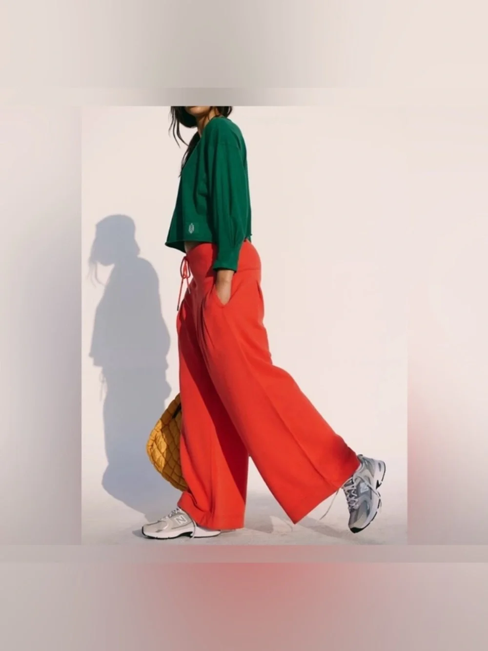 NWT Free People FP Movement Studio Siren Pants - Lava red - Small - Picture 2 of 8